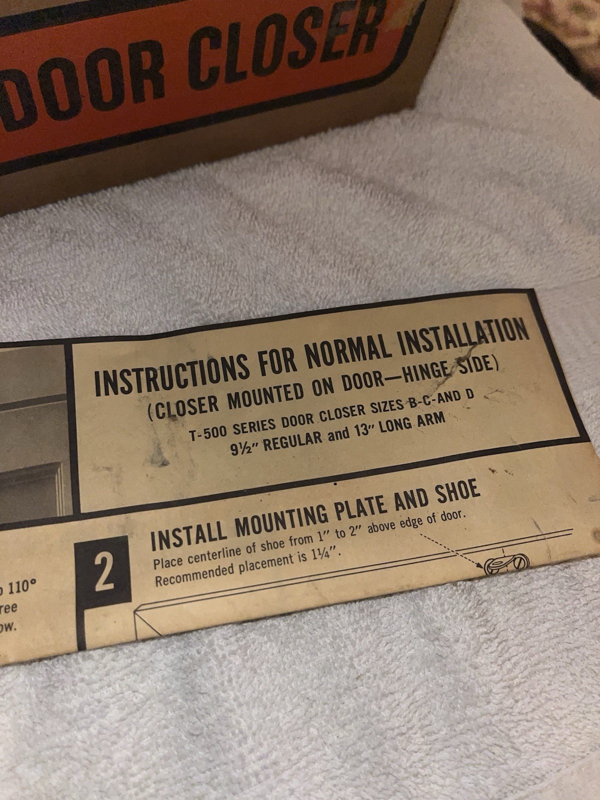 Vintage Schlage Heavy Duty Deadstock DOOR CLOSER In Original Box Zenith Gray