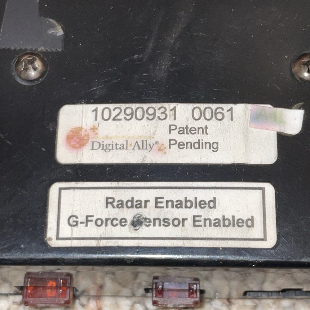 1 Digital Ally Dvm-500 Cruiser Camera System G-force Sensor Radar Enabled