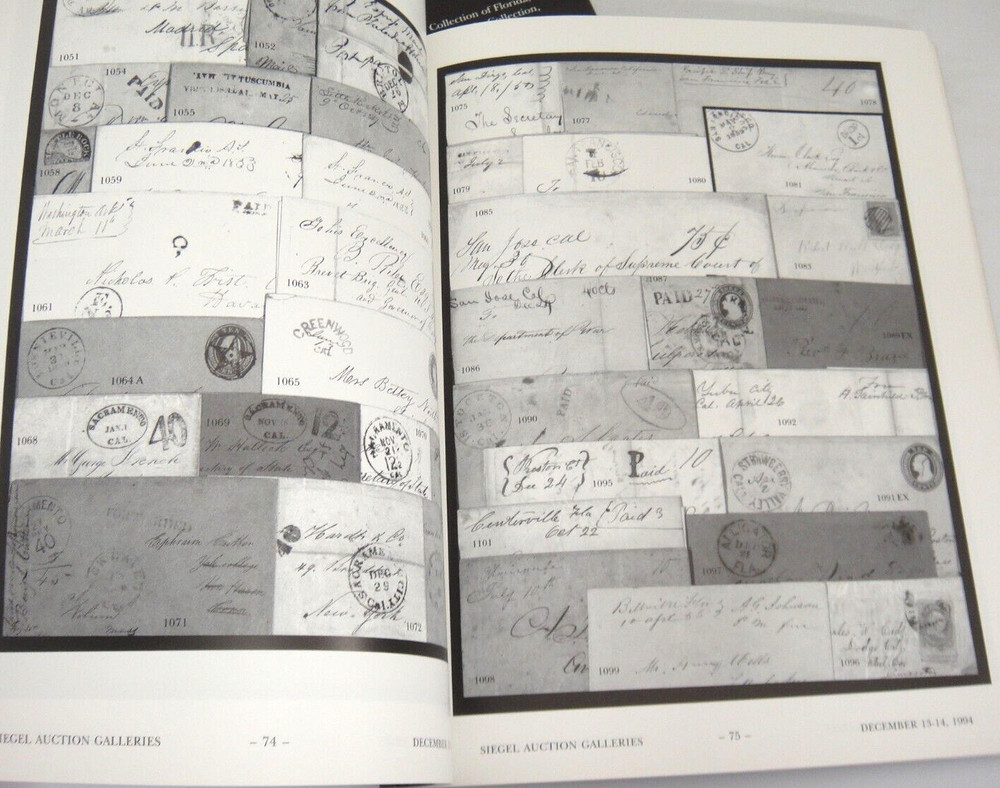Siegel Auction Catalog 1994 w Prices Realized US Postal History Confederate