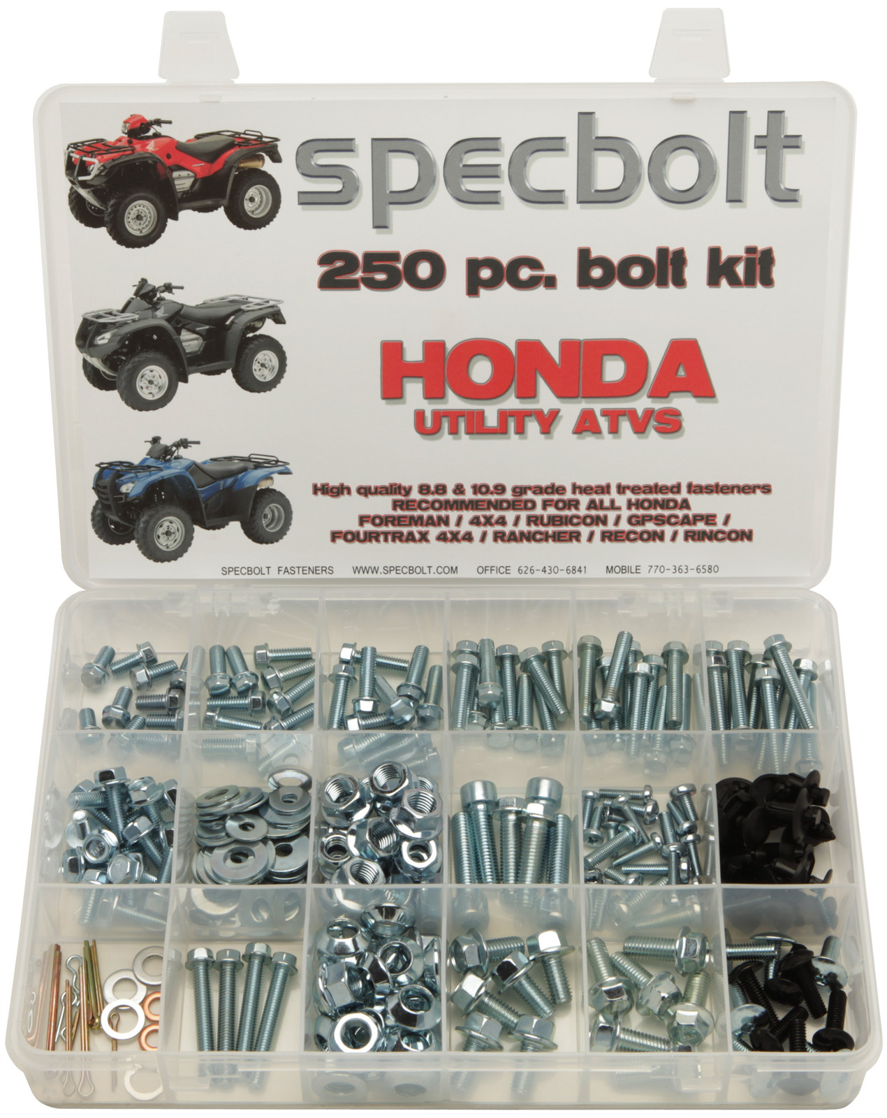 250pc Bolt kit Honda ATV Foreman Rancher Rubicon 4X4 Rincon Scape Recon Fourtrax