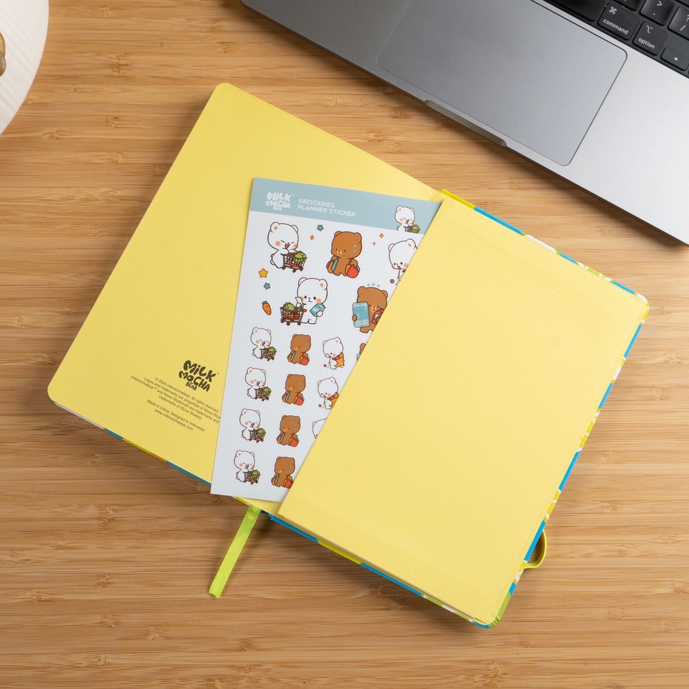 Milk Mocha Bear: Squeeze the Day - Dot Grid Notebook