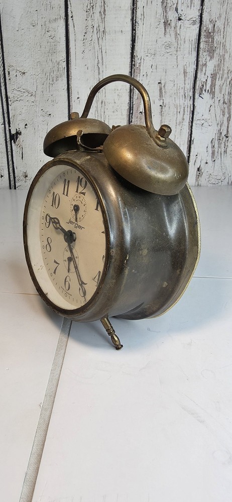 Vintage Jerger Alarm Clock Made in Germany 1960s/UNTESTED READ