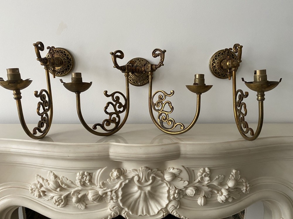 Antique Brass Wall Candle Sconces