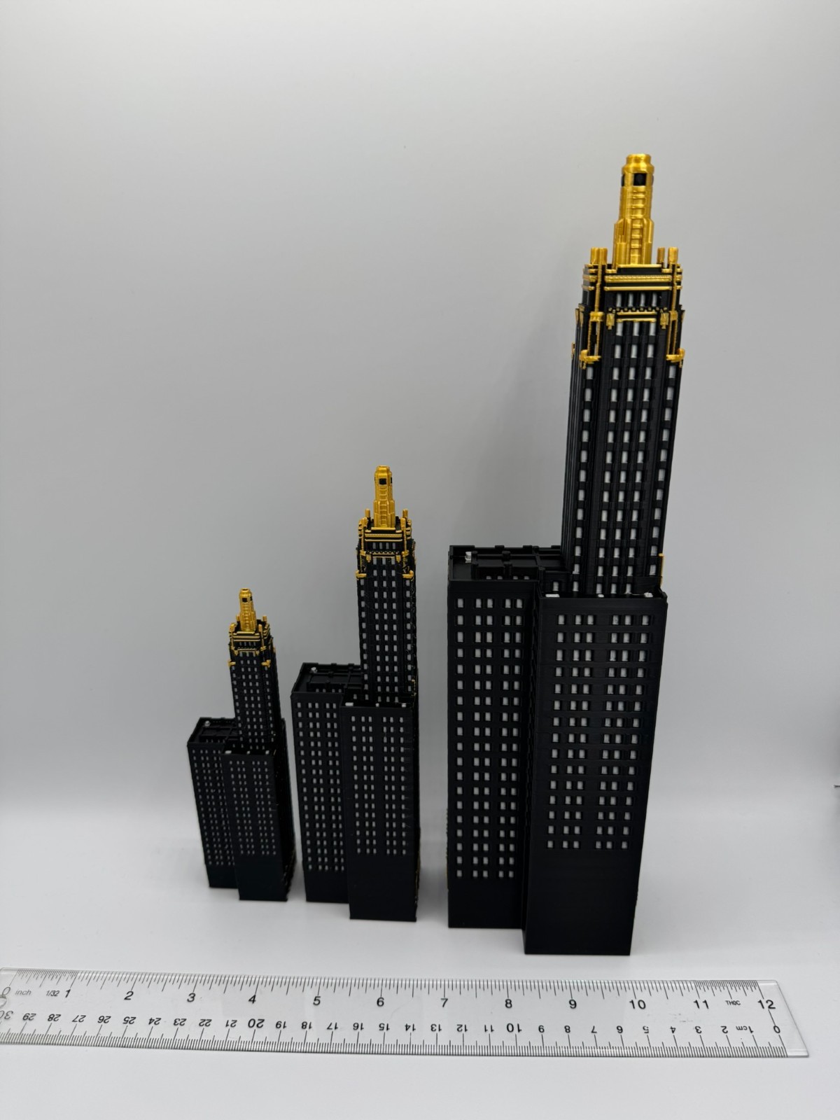 Carbide and Carbon Building Model- 3D Printed Full Color