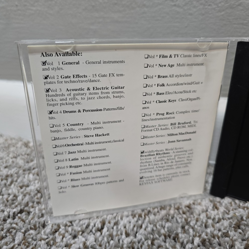 Twiddly Bits MIDI Files Vol 4 Drums Percussion Floppy Disc GM Format 1995