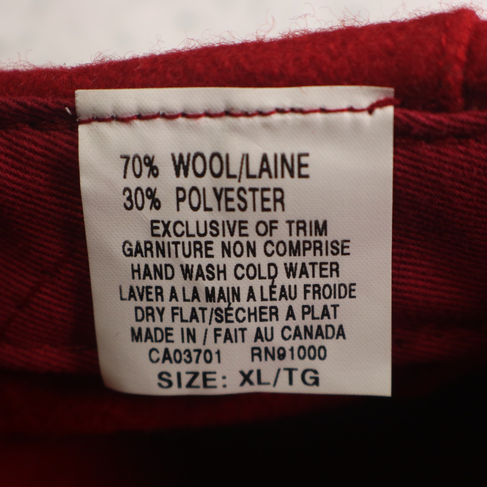 Vintage United Farm Workers UFW Labor Hat Flat Cap Red Wool Cesar Chavez L/XL