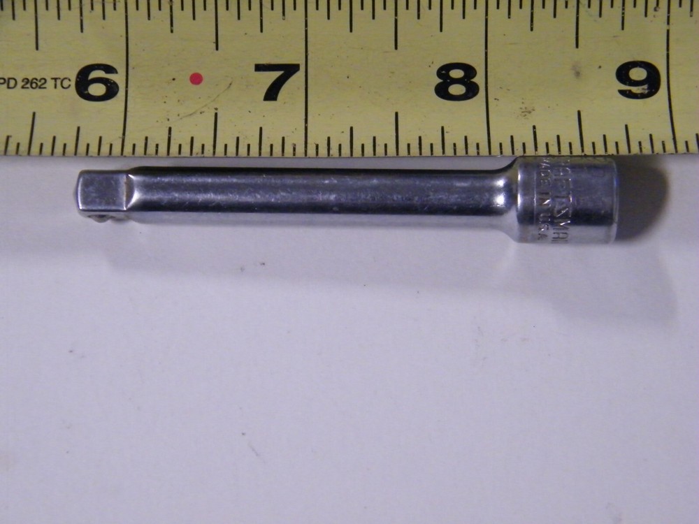 Craftsman 1/4 Extension, Spark Plug Socket 13/16 1/2 Drive, 7/16 Socket