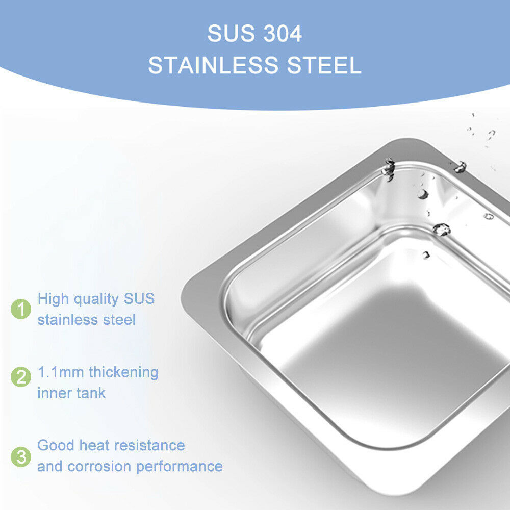 New 30L Ultrasonic Cleaner Stainless Steel Industry Heated Heater w/Timer