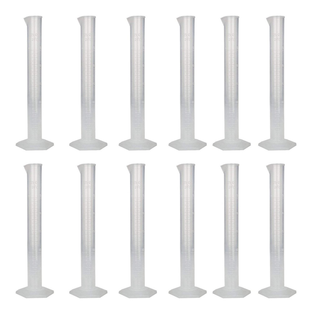 Cylinder, Polypropylene, 25ml, Pack of 12