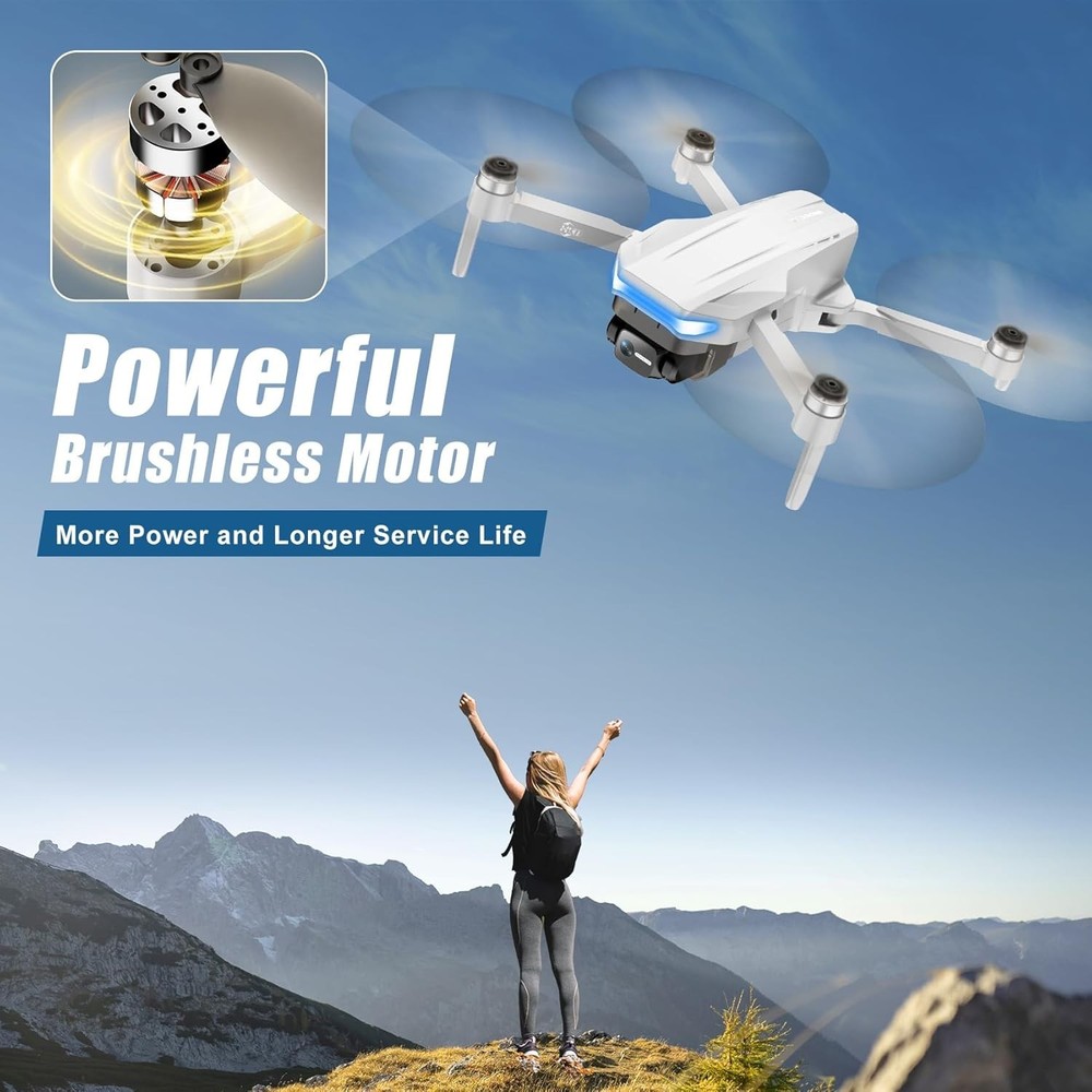 Drones with Camera for Adults 4K, GPS Auto Return, Waypoint Flight, Orbit Fly...