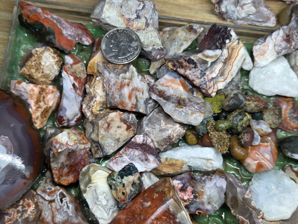 Mix Agate Rough 2 LB Lot - A5