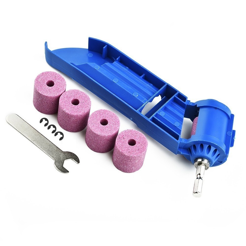 Portable Drill Bit Sharpener Sharpening Tool Corundum Resisting Grinding Wheel