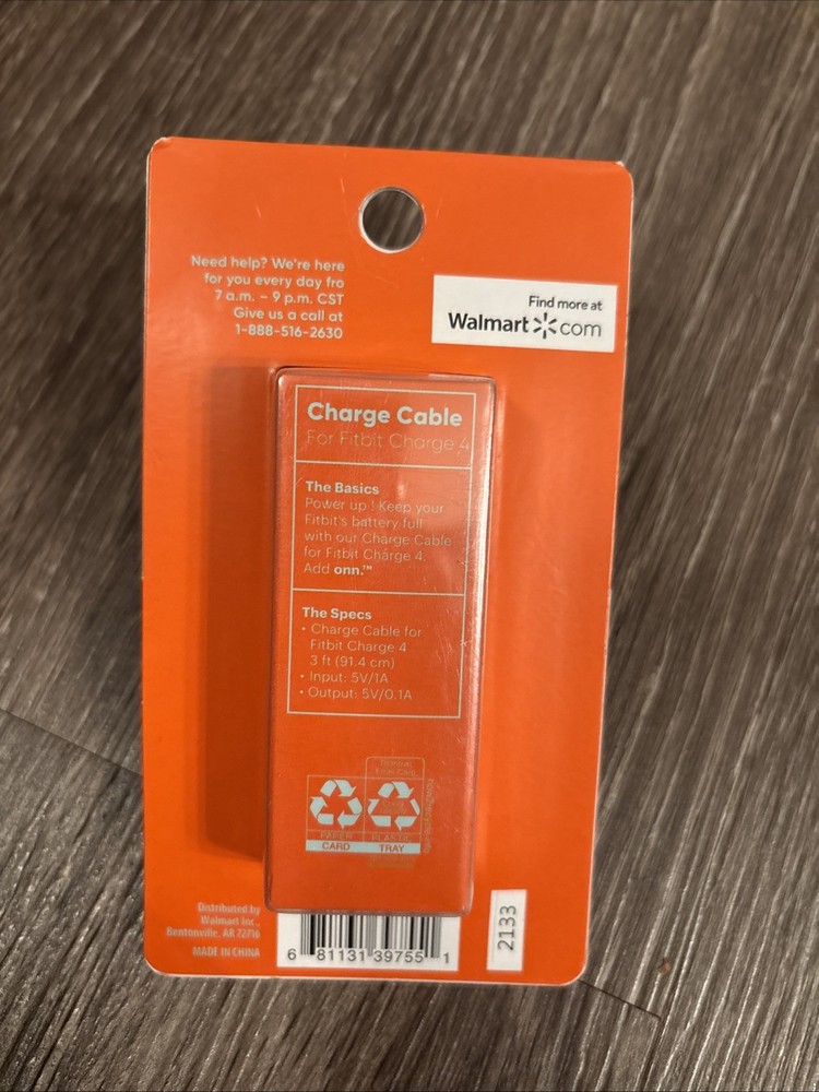 Add Inn 3 Foot Charge Cable Fitbit Charge 4