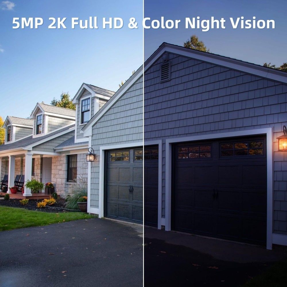 2K solar security camera outdoor camera wireless