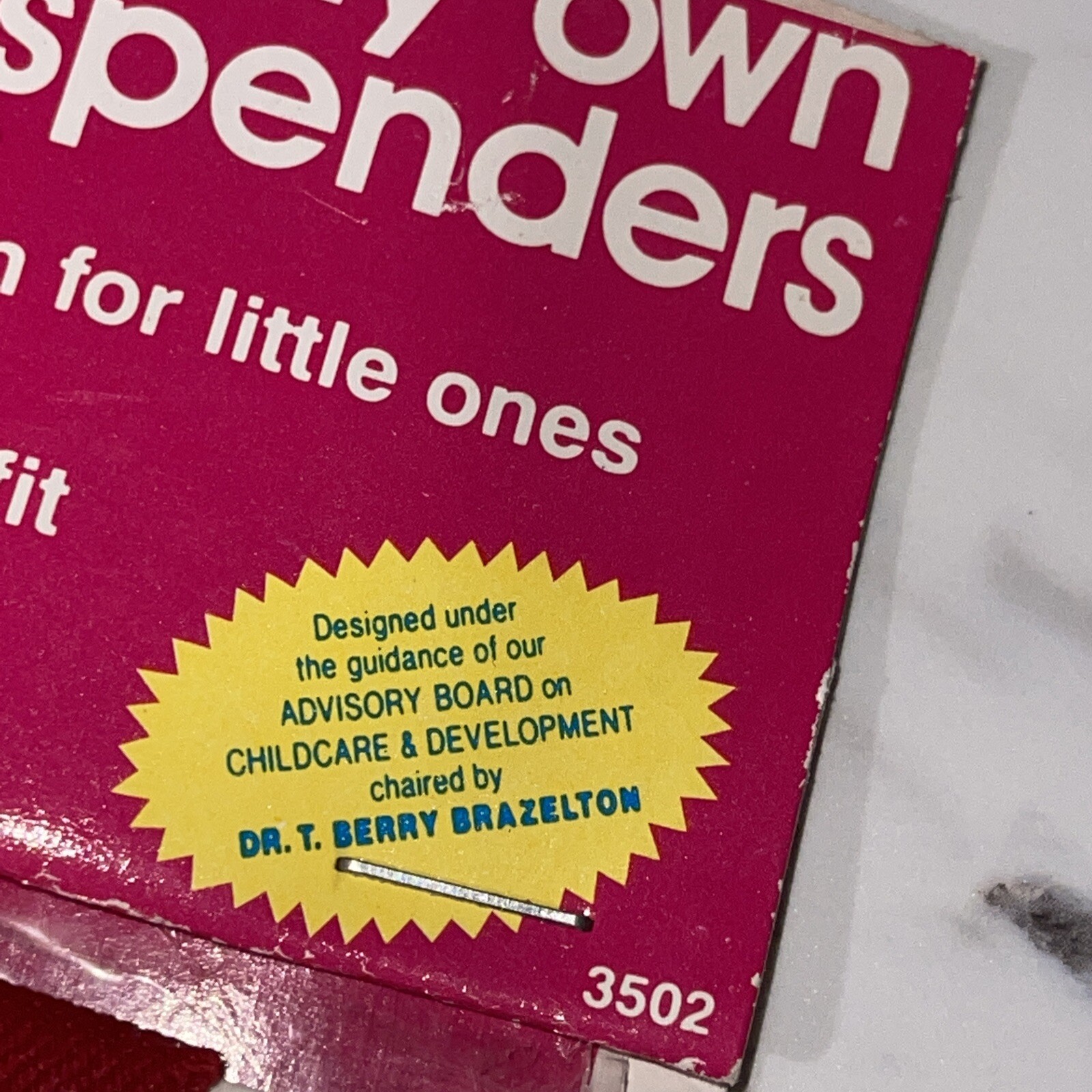 Vintage 1990 The First Years Toddler School Bus Suspenders 12 Months to 3 Years