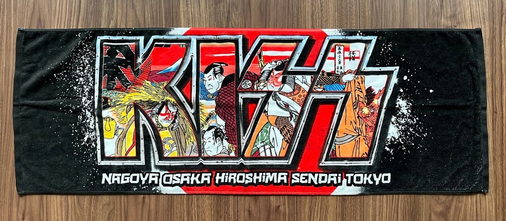 $0 ship! Kiss JAPAN 2015tour BATH TOWEL official GENE SIMMONS others listed