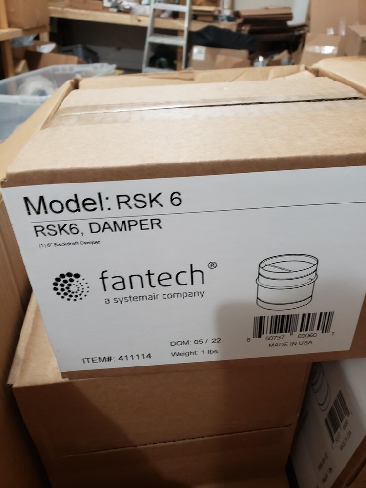 FANTECH MODEL : RSK 6 , DAMPER---FAST SHIP