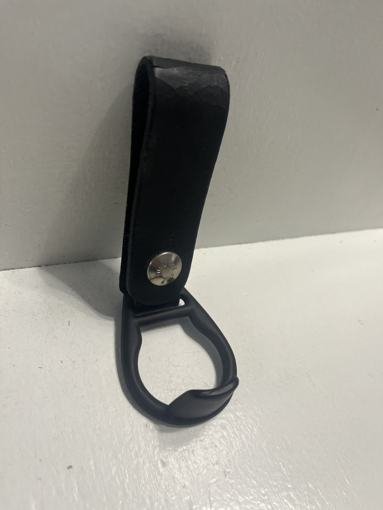 - (2) Leather Strap Handles Baton Bat Belt Holder Repurpose