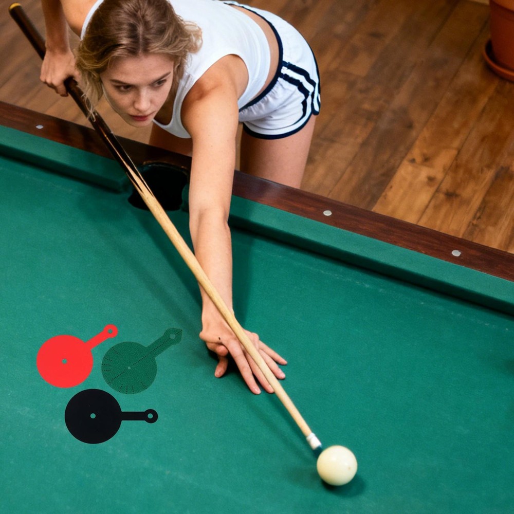 Billiard Aiming Trainer Practicing Pad 3 Pieces Pool Table Practice Supplies