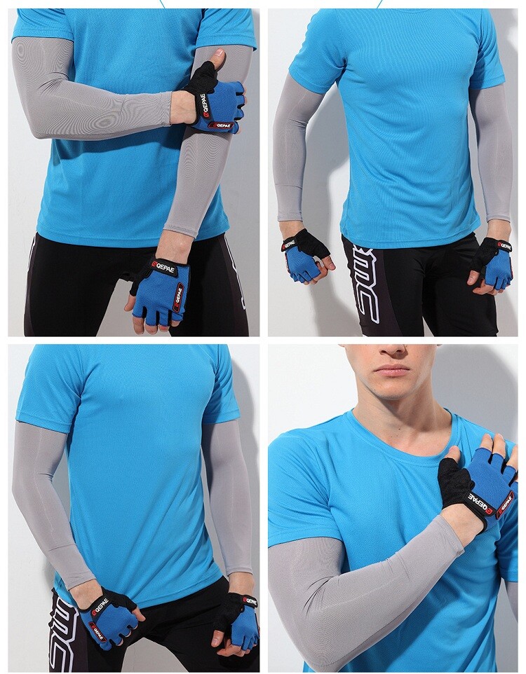 Arm Sleeves UV Sun Protection Sleeves Cooling Ice Silk Arm Sleeve for Women Men