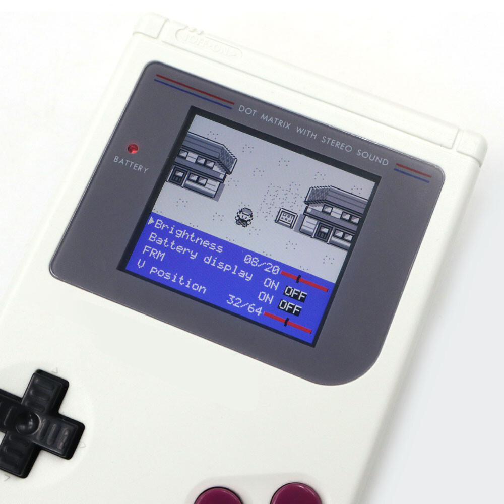 DMG Laminated Q5 Larger Display IPS screen Kits+Pre-cut Shell For Gameboy GB DMG