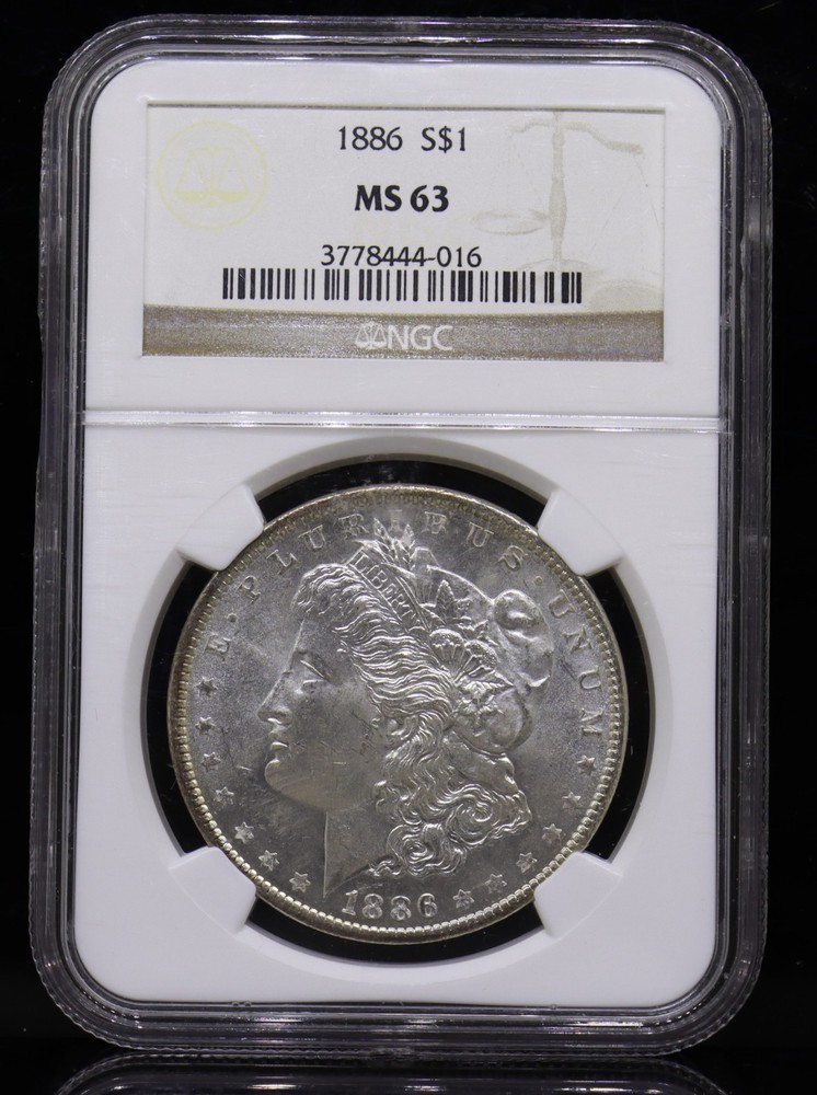 1886 Morgan Dollar NGC MS63
