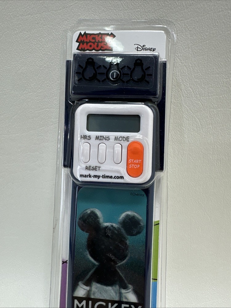 Mark-My-Time Bookmark Disney Mickey Mouse Reading Timer Booklight NEW