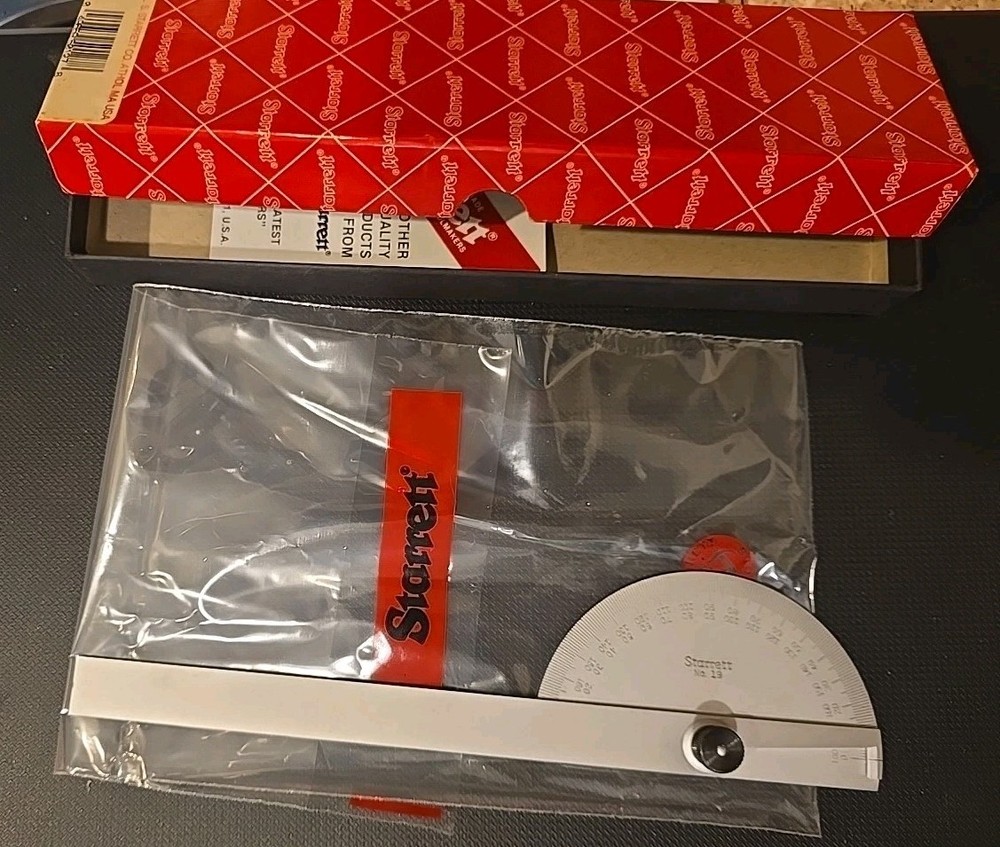 STARRETT CHROME PROTRACTOR #C19