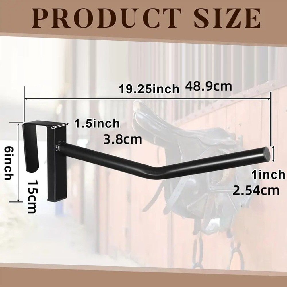 Wall Mount Saddle Rack Wall Mounted Saddle Storage Space-Saving