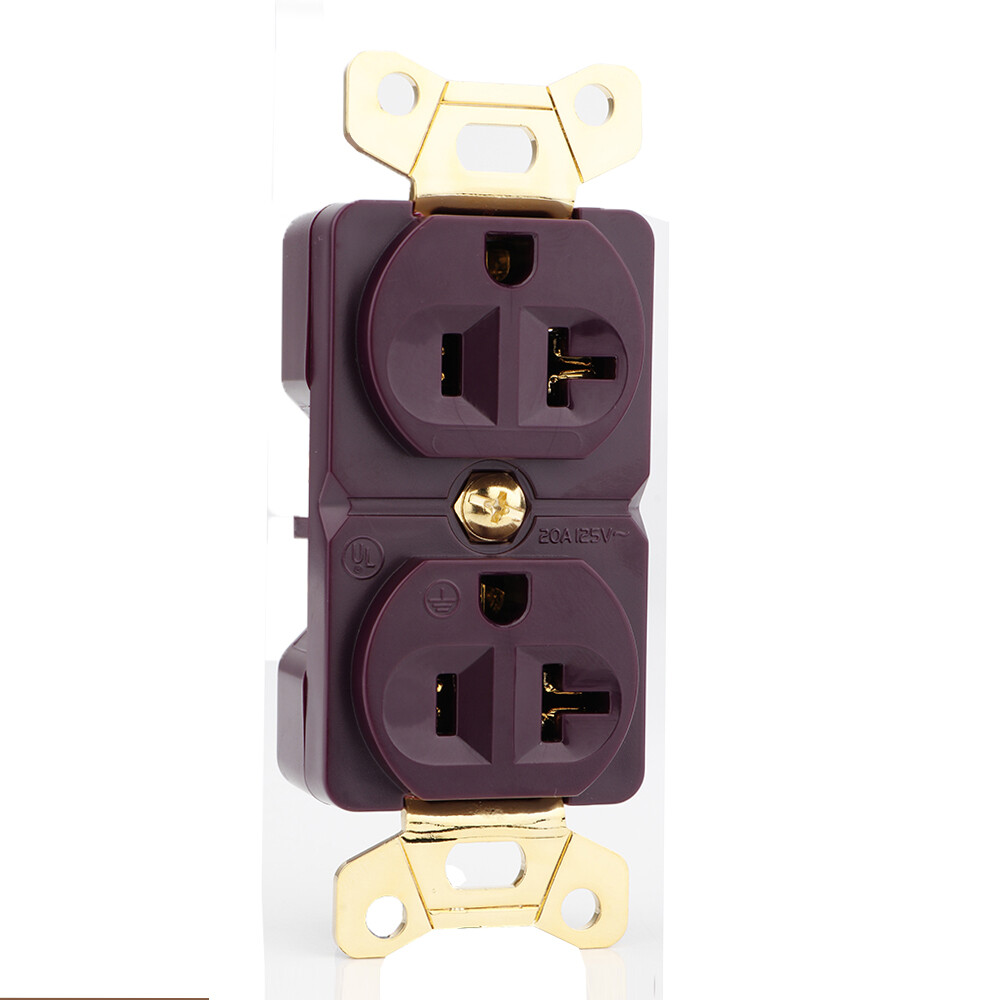Pure Copper US AC Hi-end Power Receptacles Wall Duplex Distributor Socket Outlet