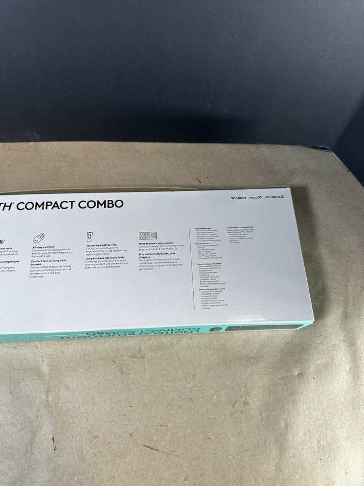 Logitech Bluetooth Compact Wireless Keyboard & Mouse Combo - mk250 - BLACK