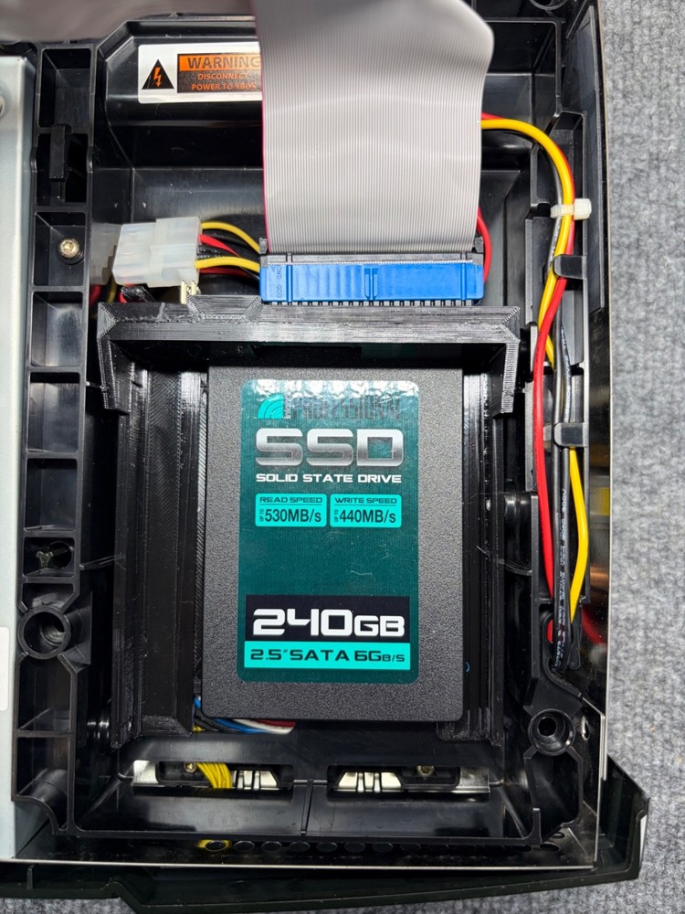 Original OG Xbox 3D printed 2.5'' Drive SSD Sled Caddy For Startech.com Adapter