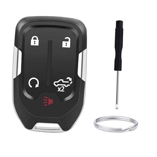 5-Button Keyless Entry Remote Key Fob Shell Replacement Fits for 2019-2020 GMC