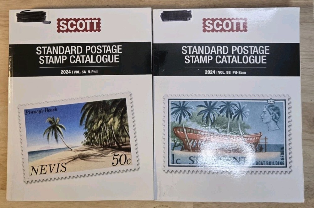 2024 Scott Standard Postage Stamp Catalogue Vol 5A 5B N-Sam 2-Book Set