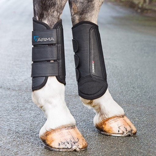 Shires Arma Cross Country Boots Hind Black Full Size