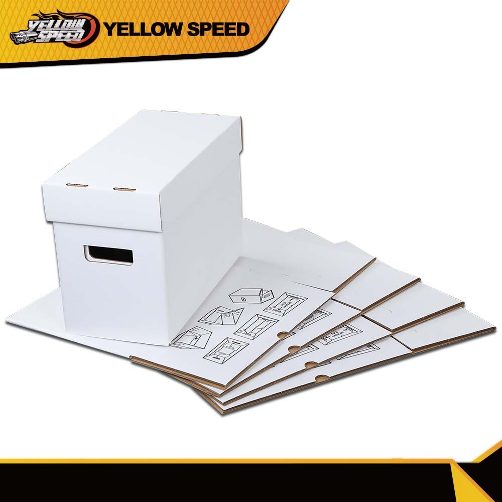 5Pcs Short Comic Book White Storage Box Holds 150-175 Comics