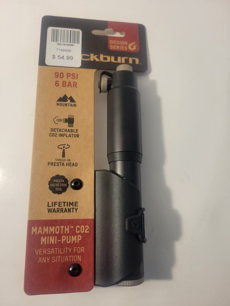 Blackburn Mammoth CO2'Fer Mini Bike Pump, Black