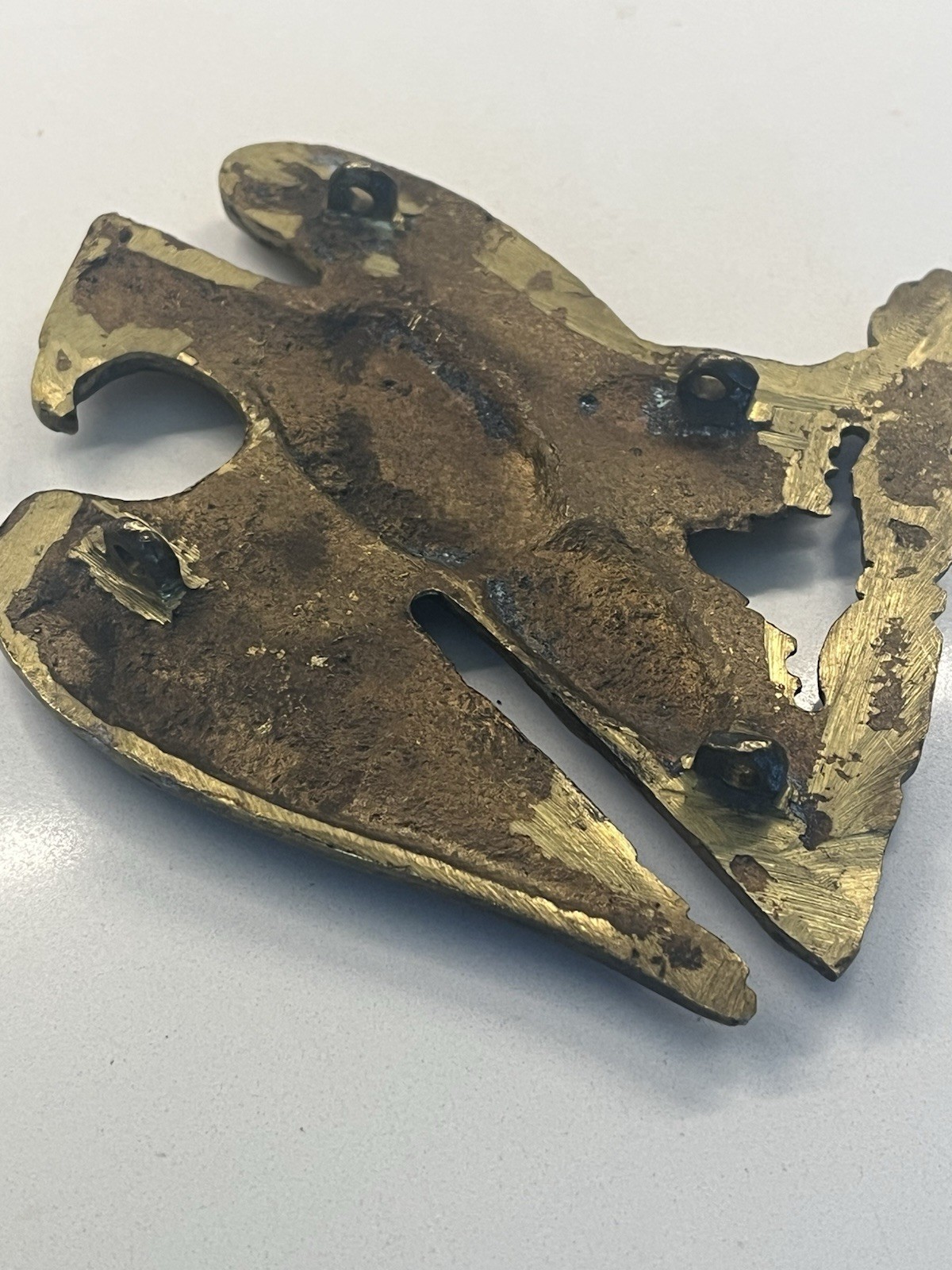 Napoleonic Wars French Army Imperial Youth guard Pouch Badge Bronze Original