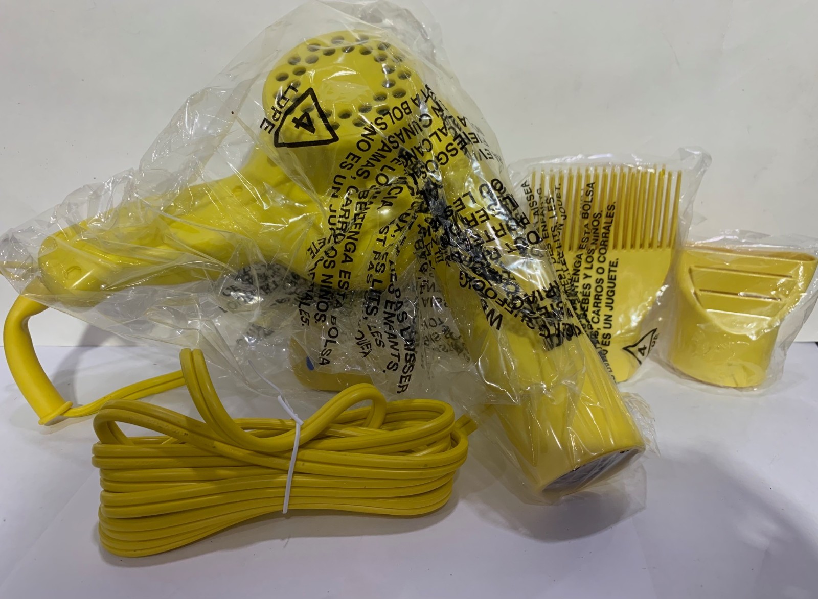 Conair Pro Yellow Bird Hair Dryer (Package Damaged)