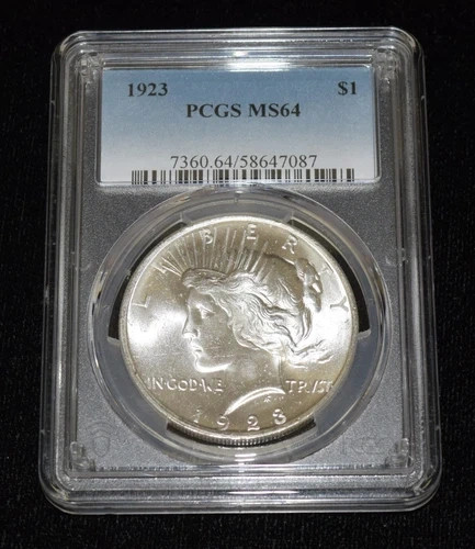 1923 P Peace Silver Dollar PCGS MS-64