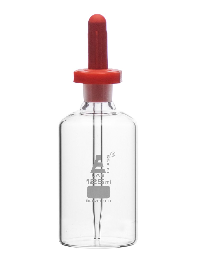 Dropping Bottle, 125ml (4.2oz) - Borosilicate Glass - Eisco Labs