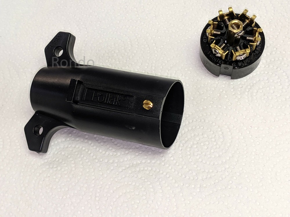 Pollak 7 Pin Trailer Light Plug Trailer side 12V