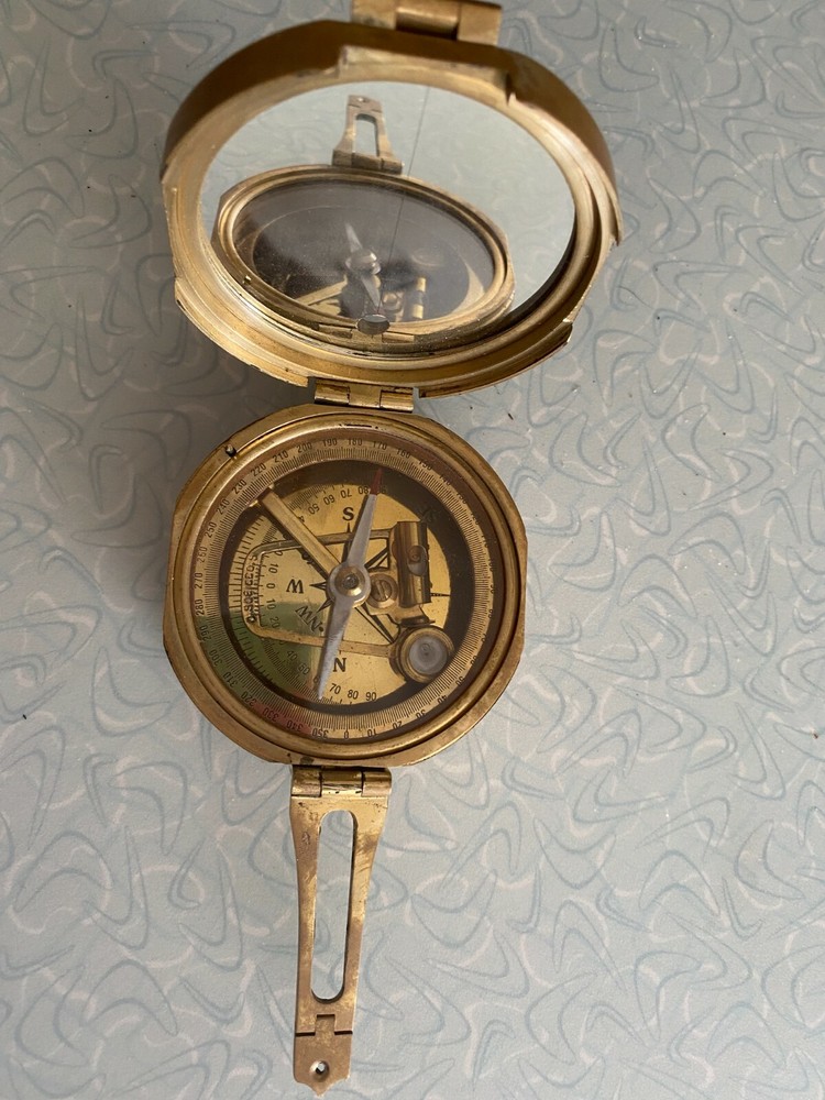 Vintage Natural Sine Brass Compass