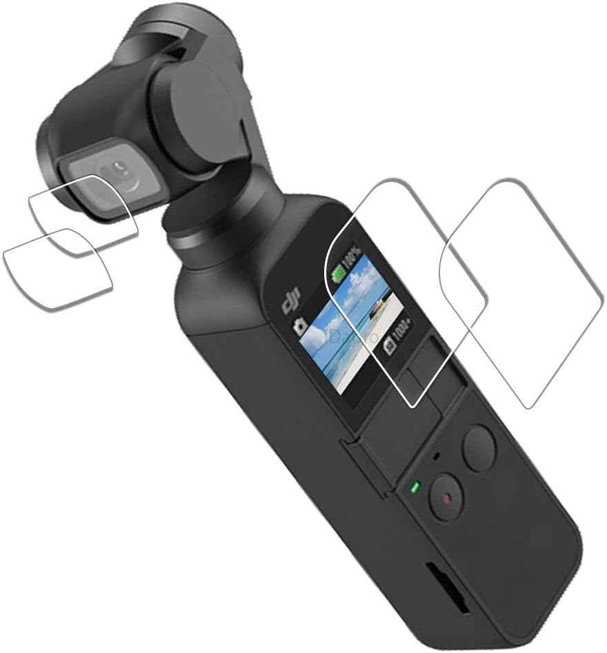 Easy Install 9H Hardness Screen Protector Bundle for DJI Osmo Pocket 2/1 Cameras