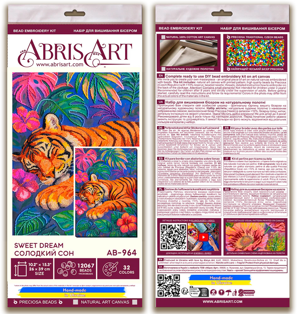 Bead Embroidery Kit -Sweet dream AB-964