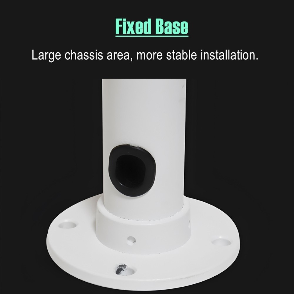 Heavy Duty U Shape Camera Mount Bracket with 360 Degree Rotation White