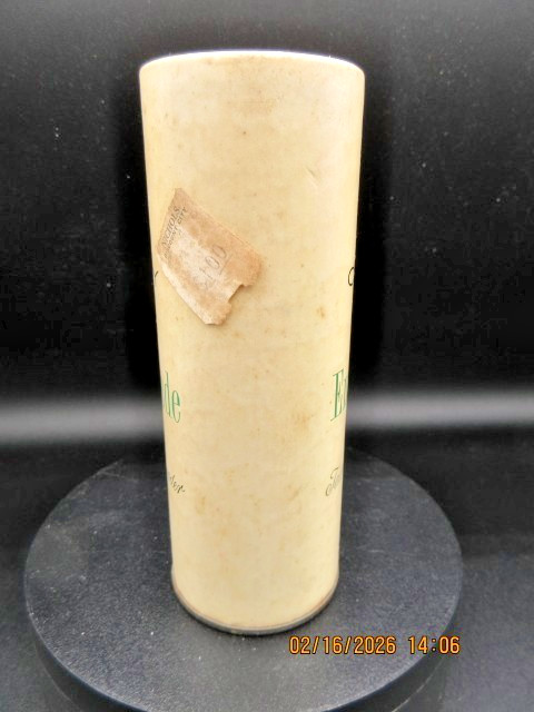 Vintage Coty Emeraude Talcum Powder from 1960 with Powder Still In It Metal Top