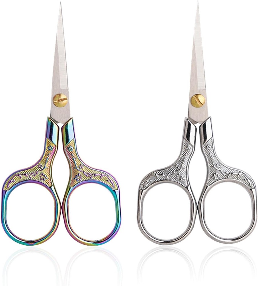 Embroidery Scissors Set 2 Piece Small Sharp Tools for Crochet & Crafts