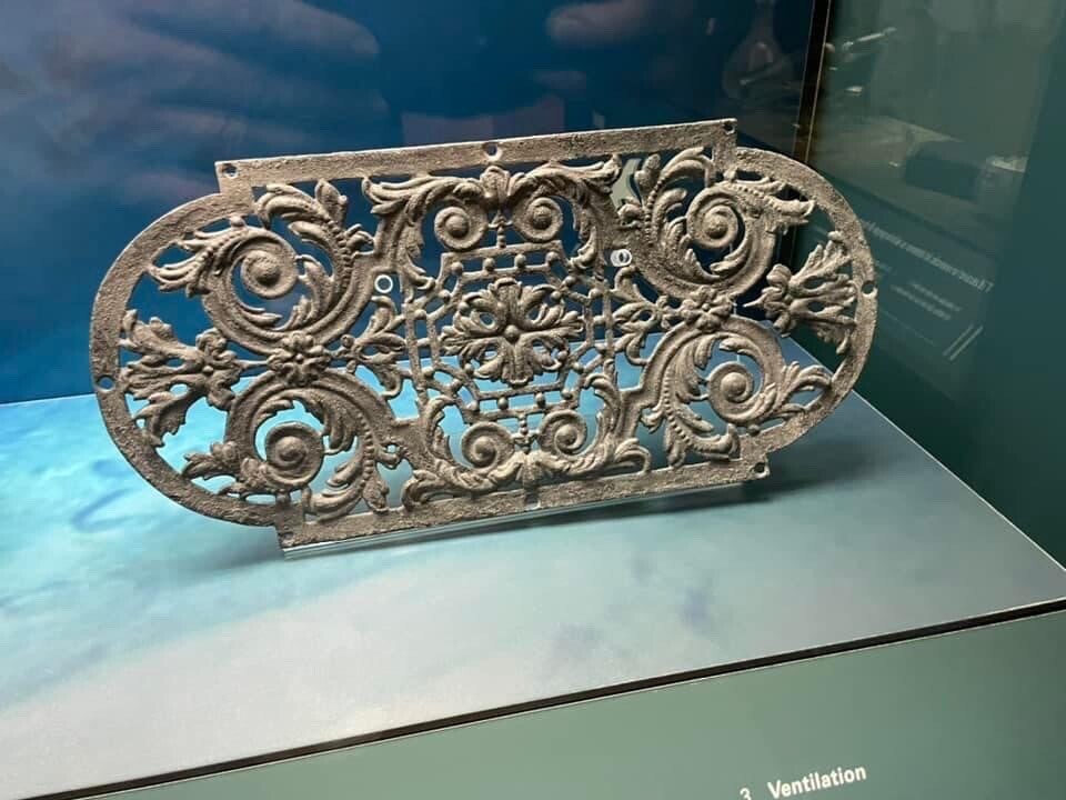 RMS Titanic/Olympic 1:1 Scale First Class Vent Grille Replica