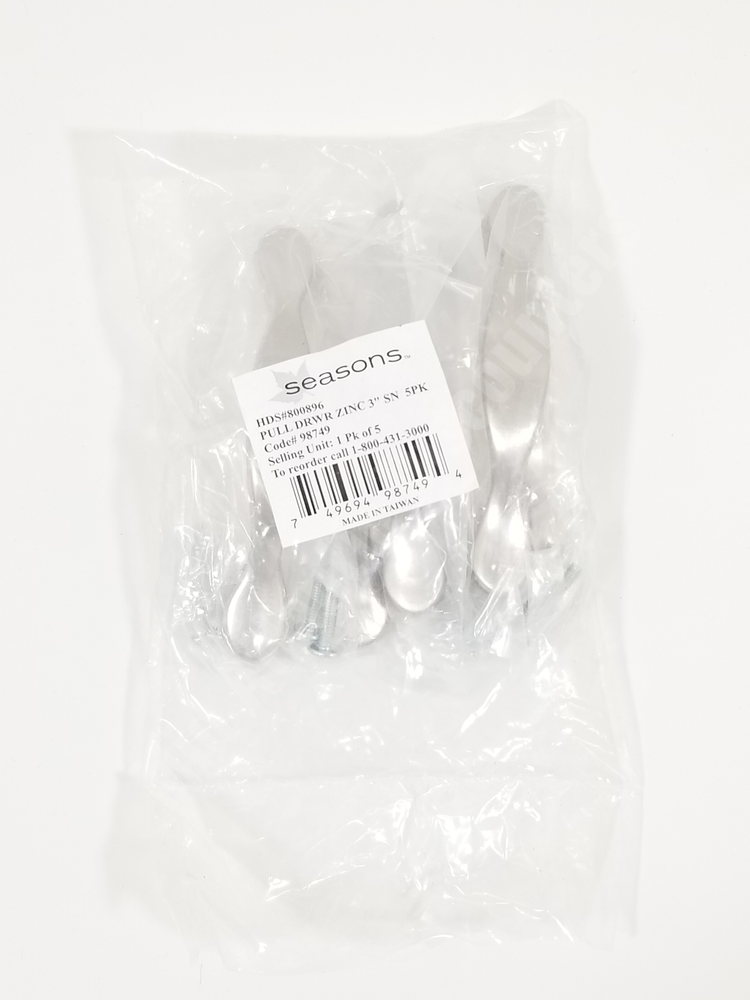 5 Seasons Ultra Hardware 98749 Pull Drawer 3" Zinc